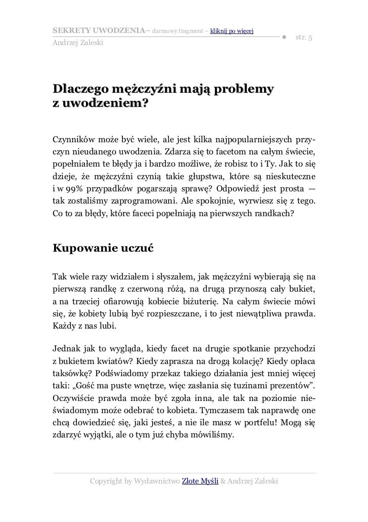 andrzej zaleski sekrety uwodzenia